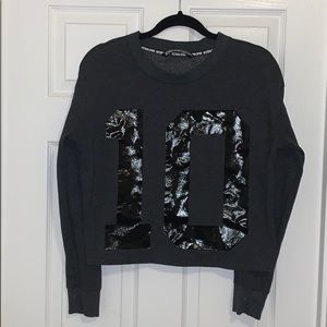 VICTORIA SECRET SPORT Gray Crew Neck Sweatshirt